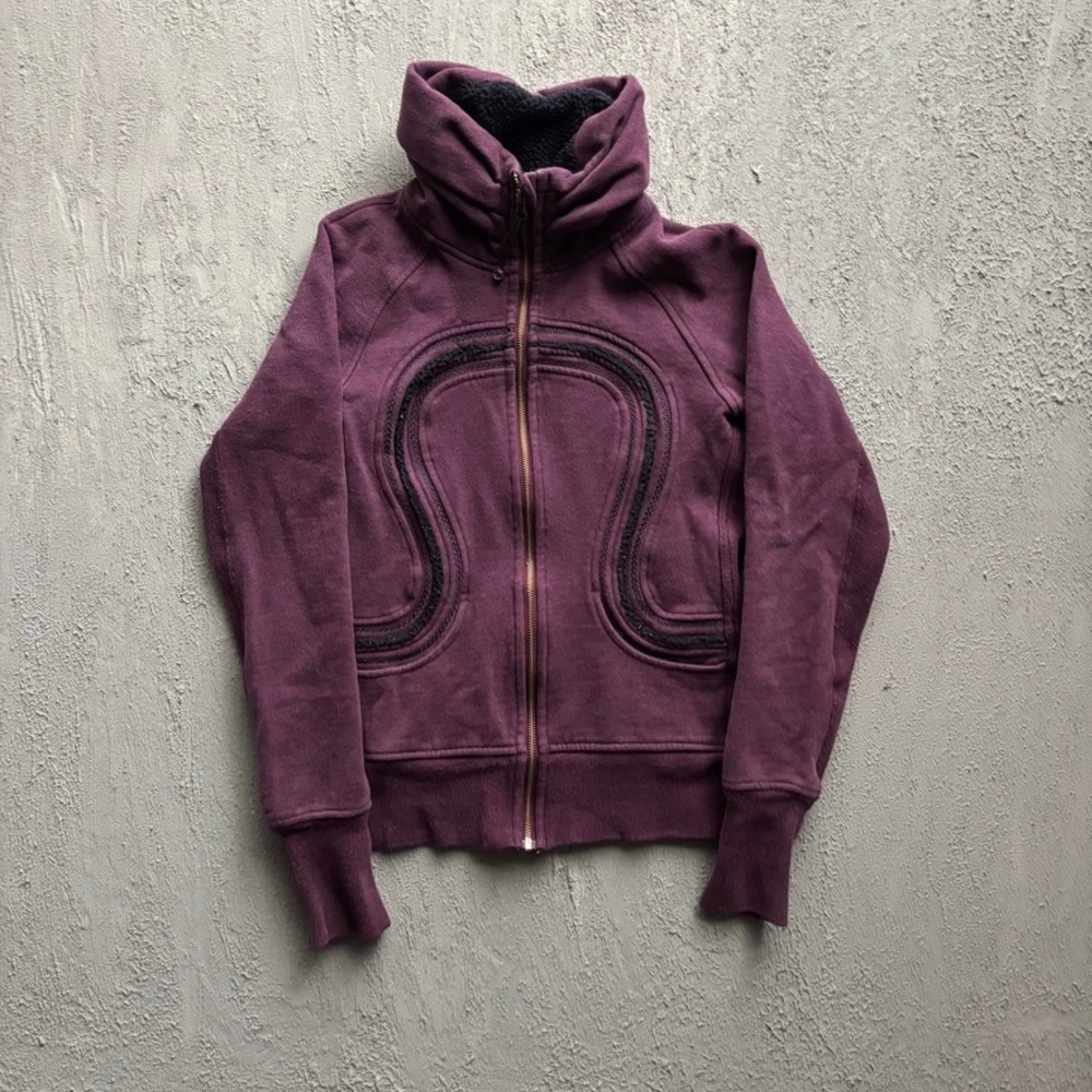 Lululemon Scuba Full Zip Hoodie Jacket Womens Size 6 Purple